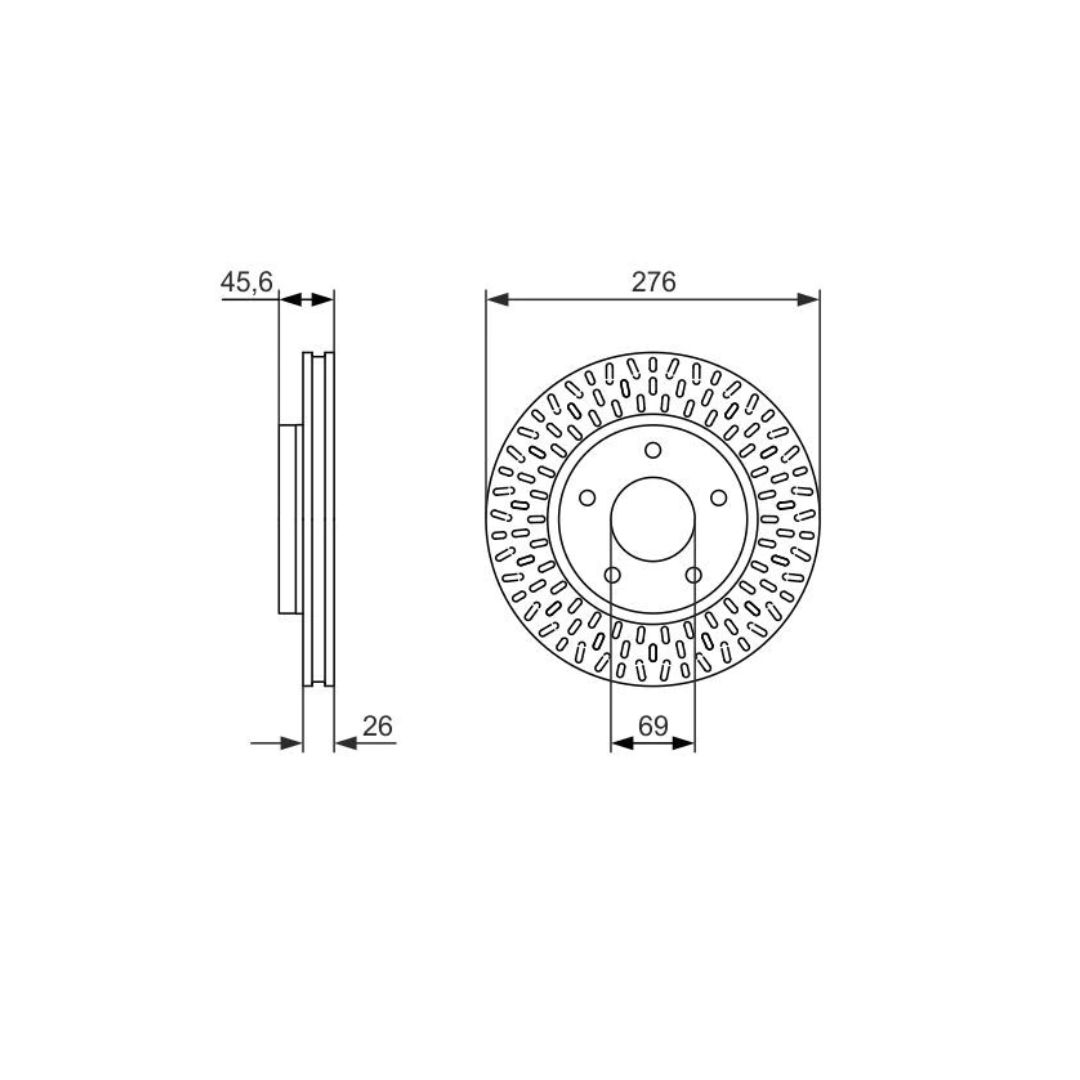 Bosch Front Brake Disc